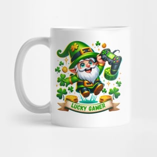 Lucky Gamer Gnome - St. Patrick's Day Mug